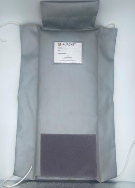 Matelas isolant pour vanne étroite à bride et clapet non retour 1500X200X60 mm réf.K-JACKETB3
