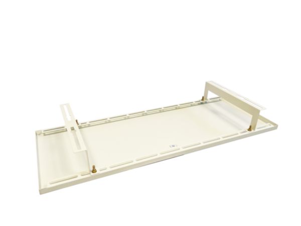 Image principale de Moyen bac de récupération Xtra en acier galvanisé revêtu de poudre polyester H 1100 L 400 P 25, ivoire RAL9002, connecteur de réservoir de 15mm fourni Réf. B2073
