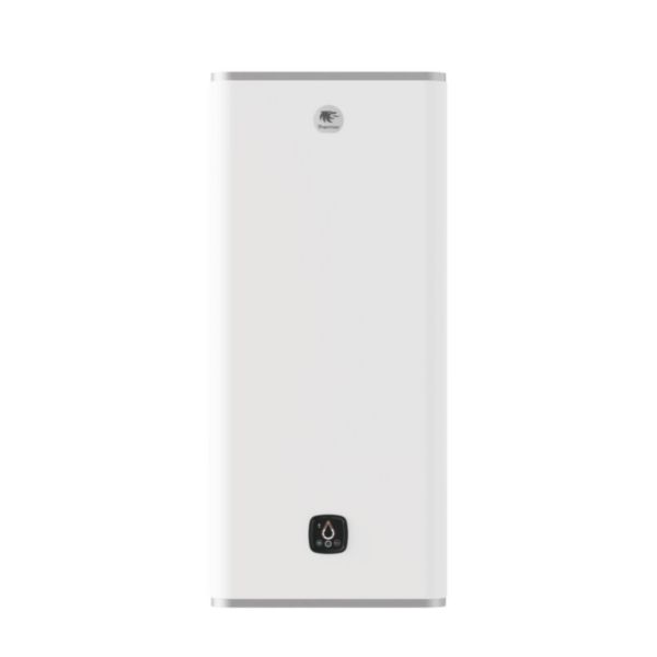 Chauffe-eau électrique MALICIO 3 plat multipostion 100L - monophasé - blanc - installation verticale ou horizontale côté gauche - livré avec 2 raccords diélectriques 1/2>3/4 - Réf. 231081