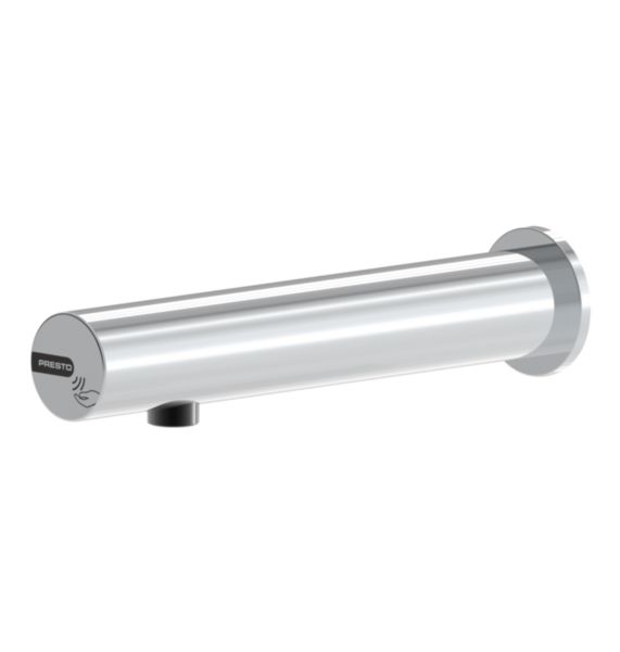 Image principale de Robinet lavabo simple électronique PRESTO LINEA®mural intégré Alimentation pile Lithium 6V 1,9l/min Chromé Réf.57102