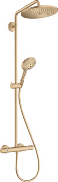 Colonne de douche Croma Select S 280 1jet EcoSmart 9l/min avec mitigeur thermostatique Ecostat Comfort Bronze brossé Réf. 26891140