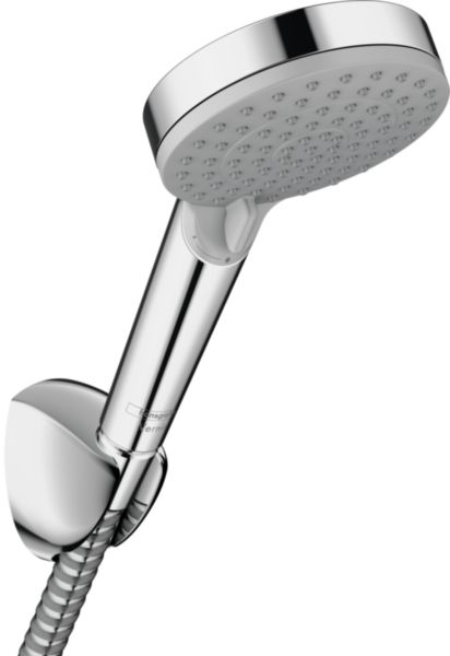 Ensemble support mural et douchette Vernis Blend 100 Vario EcoSmart 9 l/min avec flexible de douche 160 cm Chromé Réf. 26278000