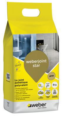 Mortier de jointoiement Weberjoint Star hetre J05 sac de 5 kg Réf. 11105186