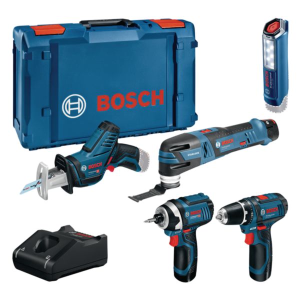Lot Combo Kits 5 Tool Tit 12V : GSR 12V-15 + GOP 12V-28 + GDR 12V-105 + GSA 12V-14 + GLI 12V-300  XL Réf.