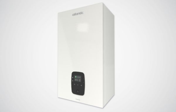 Image principale de Chaudière murale gaz à condensation, chauffage + ECS micro-accumulée 14,7 L/min, 30 kW cheminée, avec ventouse Réf. 021343 NAEMA 3 MICRO