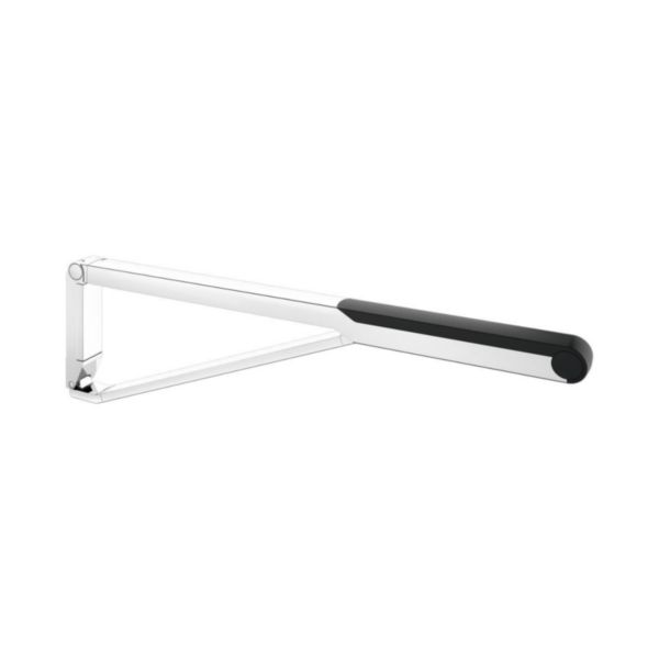 Poignée de relèvement WC rabattable AXESS, charge maximale 115kg, chromé/noir, 850mm Réf. 35003010837