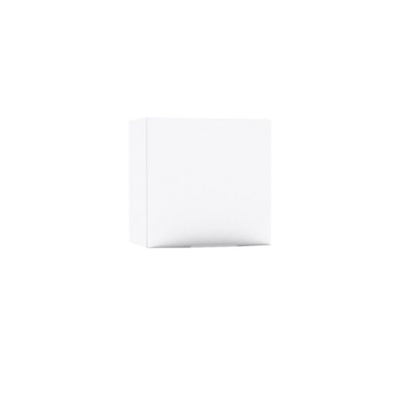Meuble haut Alterna PLENITUDE blanc mat H30 cm L30 cm P20 cm 1 porte version gauche