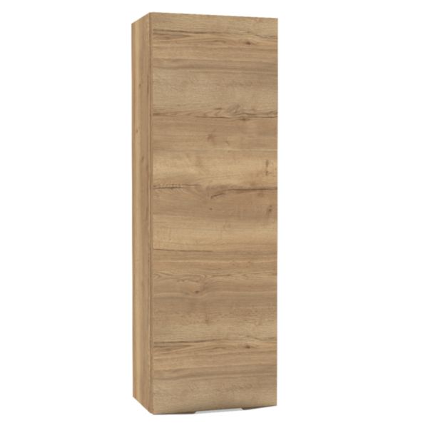 Meuble haut Alterna Plénitude ouverture droite 1 porte 2 tablettes H90cm l30cm P20cm Chêne raphia