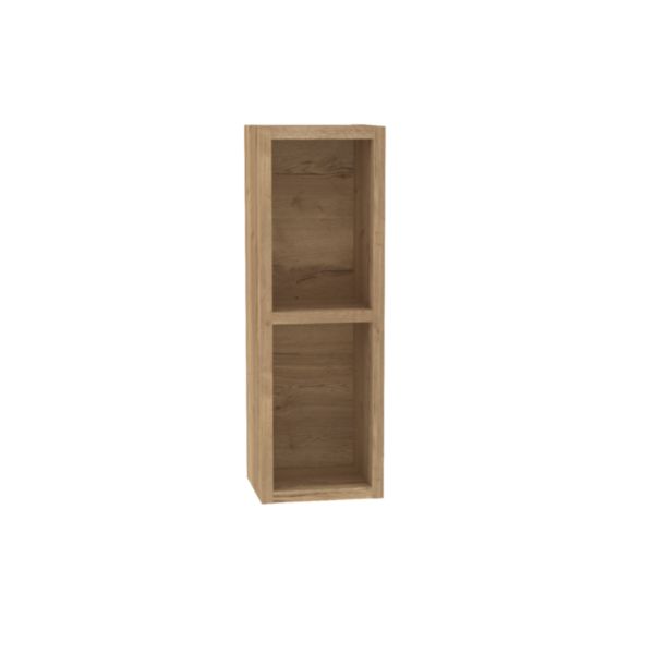 Niche haute réversible Alterna PLENITUDE chêne raphia L20 cm H60 cm P18 cm 1 tablette