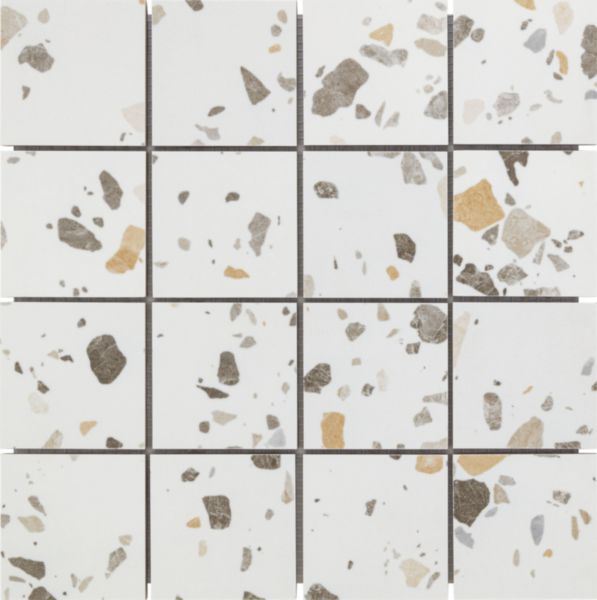 Grès cérame émaillé Barwolf Flakes XS beige mosaique 30 x 30 cm Réf. KEG-23071
