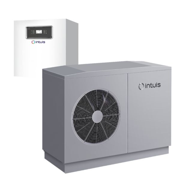 Pompe à chaleur air/eau 6 monophasé, ultramodulante de 15 à 100%, monobloc, haute temp 70°C, R290 sans HFC réf: 155009