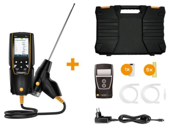 Kit analyseur de combustion testo 310.Connecté avec une imprimante