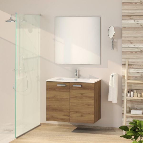 Meuble Alterna CONCERTO 80 cm avec 2 portes  CHÊNE TEK