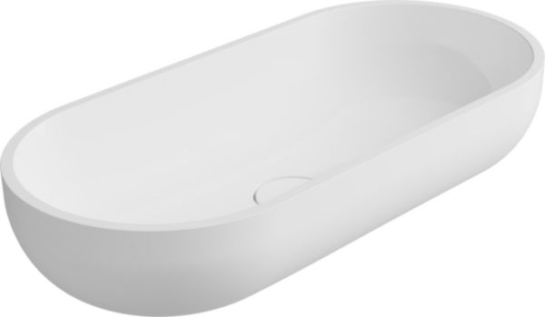 Vasque ECHO L.75 x P.35 x H.15 cm finition blanc brillant Réf. 53039216