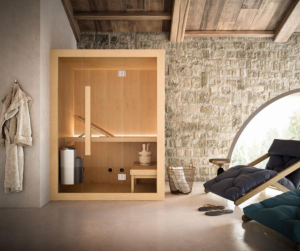Sauna HOSHI 2100x1350x1980 Puissance absorbée 6kW Réf : VM32HT1