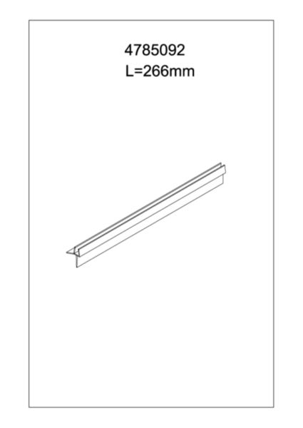 Joint bas pour paroi 90 ALTERNA VERSEAU,266mm recoupable