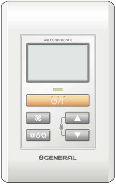 Télécommande filaire simplifiée VRF réf: 760196
