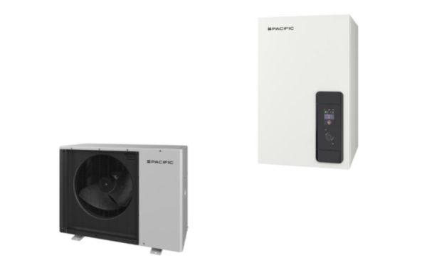 Pompe à chaleur Air/Eau monobloc inverter 6 kW - Classe énergétique A+++ (35°C) / A++ (55°C) - Monophasé - R32 - Chauffage Unité extérieure ultra silencieuse, seulement 30 dB(a) à 5m. Réf. 527021