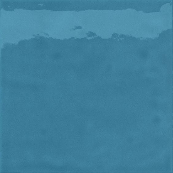 Grès cérame émaillé Cinca Splash Element Bleu Caraïbe 15 x 15 cm Réf. 9329P