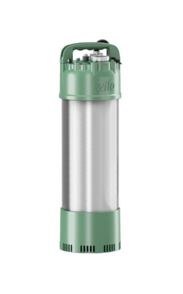 Pompe multicellulaire submersible Wilo-Extract FIRST 303 EM/A à purge automatique. Pour le pompage d'eau à partir de puits, citernes et réservoirs, l'irrigation et l'arrosage. Réf. 6093855