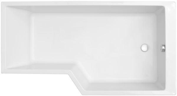 Baignoire compact 150 x 80/60 cm, version droite, Blanc brillant  Réf. E6D119R-00