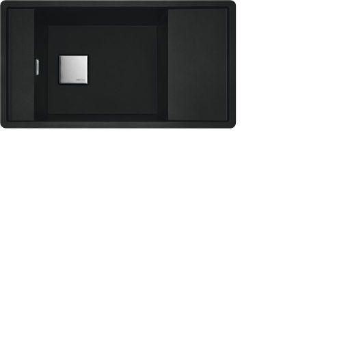 Image principale de Evier FRAGRANIT FRAMES FSG 611-88, 1 cuve, avec égouttoir réversible, finition noir mat Réf. 914499