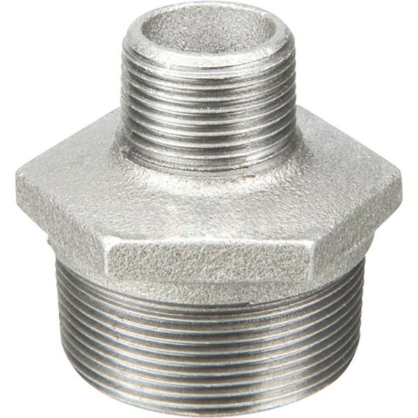 Mamelon réduit 245R fonte malléable noir mâle-mâle 15x8 réf.245015008N