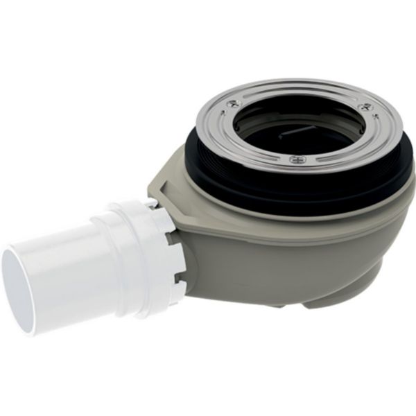 Bonde de receveur de douche Geberit, Ø90, sans cache bonde, garde d'eau 50 mm, sortie en PVC diam 40 mm Réf. 150.559.00.1