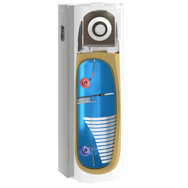 Chauffe-eau thermodynamique Calypso connecté en wifi vertical sur socle 200L, fluide frigo propane  Réf. 286047