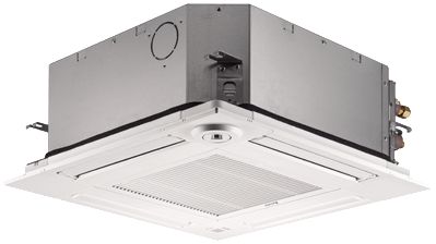 Unité Intérieure DRV City Multi - R32- Cassette 4 Voies 600x600 PLFY MS VFM-E - Pf: 2,8 kW / Pc: 3,2 kW - Monophasé - Compatible uniquement DRV R-32 Réf. PLFY-MS25VFM-E.TH