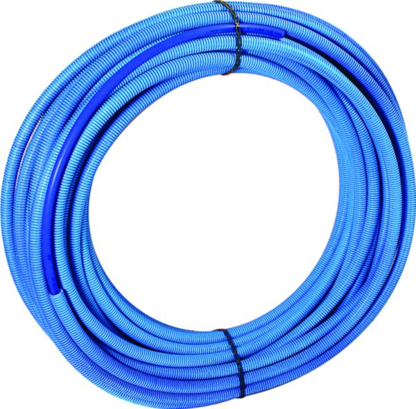 Tube PER prégainé ALTECH D 16mm  ep 1,5mm couronne 100m bleu