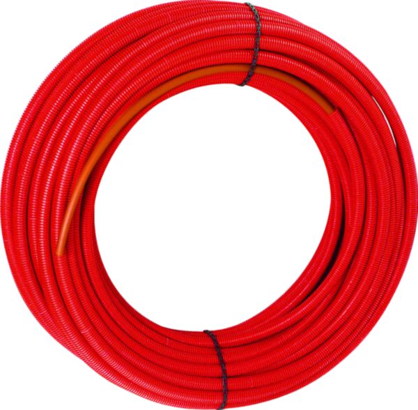 Tube PER prégainé ALTECH D 16mm ep 1,5mm couronne 100m rouge