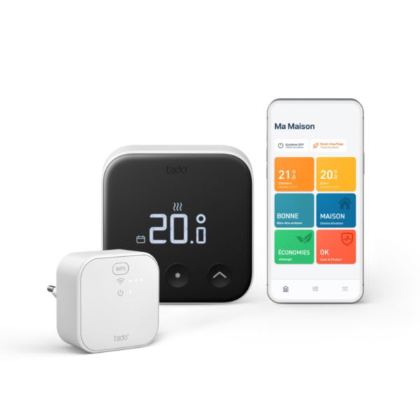 Thermostat connecté et Intelligent Filaire Kit de démarrage X  avec bridge Réf. VX-ST02-TBR02-TC-ML-00