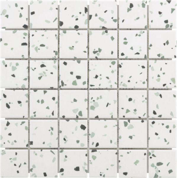Grès cérame émaillé Arte Deco Picado pisatche antidérapant mosaïque 29,7 x 29,7 cm