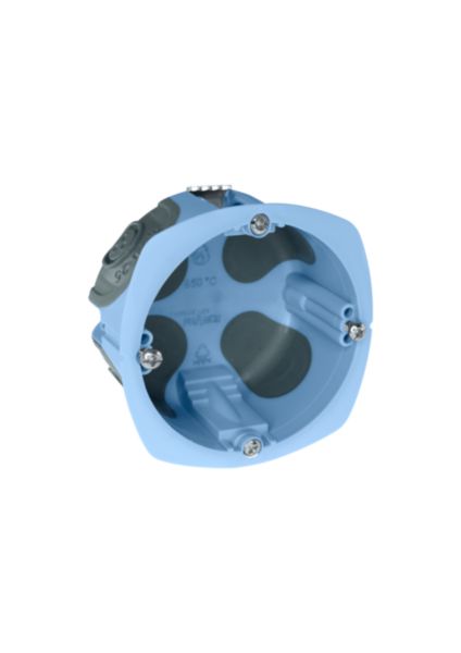 Boîte d'encastrement étanche à l'air 1 poste Diam.67mm Prof. 50mm multimatériaux (1) NOVIPRO