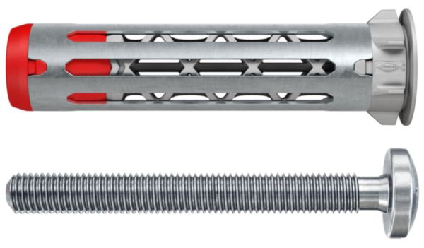 Image principale de Cheville bi-matière pour corps creux DuoHM 6x55 avec vis PZ - Boite de 25 Réf. 572922