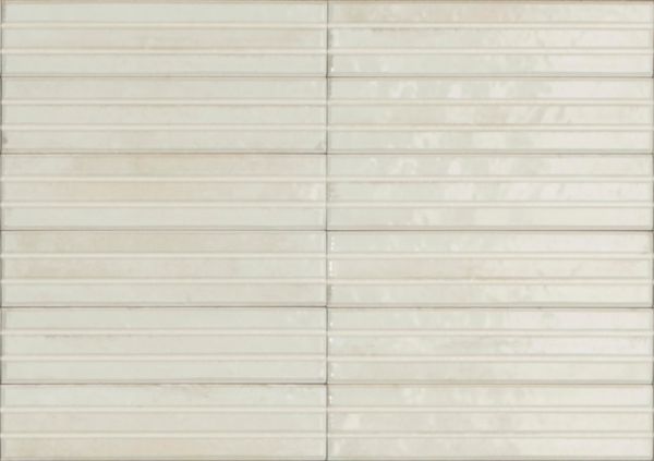Grès cérame émaillé Ragno Look lino structuré 3d yubi brillant 6 x 24 cm Réf. RCU4