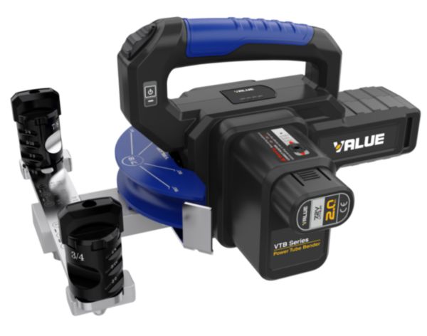 Cintreuse électrique à batterie 1/4", 5/16", 3/8", 1/2", 5/8", 3/4", 7/8" et 6, 8, 12, 19, 22 mm Réf. TF-VTB22L