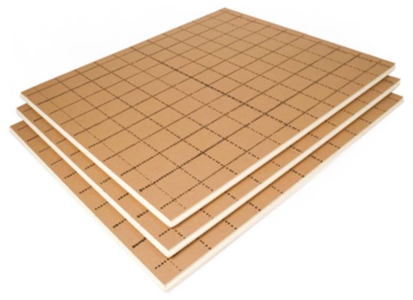 Plaque isolante RAUPUR ISOL 2 avec film pare-vapeur pour plancher chauffant/rafraîchissant - épaisseur 75 mm - R 3,45 m² K/W - dimensions 1200x1000 mm Réf. 13480751001