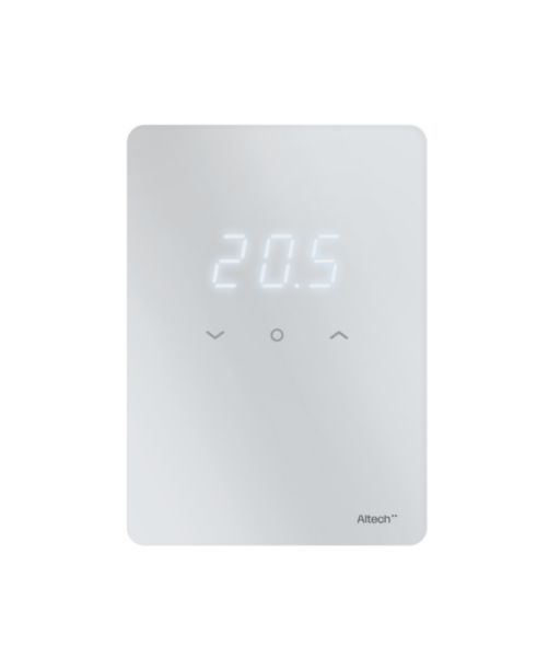 Thermostat d'ambiance digital sans fil blanc ALTECH