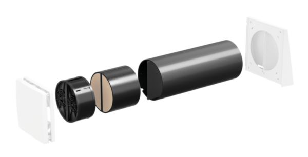 KIT VMC VERSUS DUO double flux décentralisée pour pièces humides Réf. 1306.0004