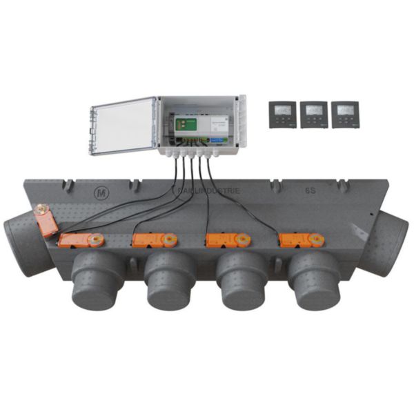 Pack de régulation à 3 zones thermostats Anthracites réf: PACK 3TA 5M 6S