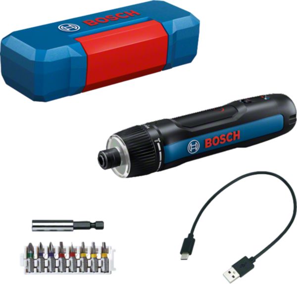 Tournevis sans fil Bosch GO 3 + 8 embouts + porte embout + câble USB C Réf. 06019H2201