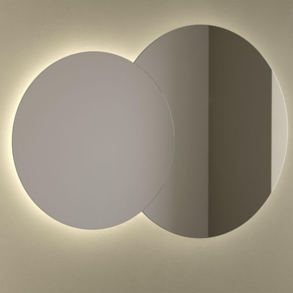 Miroir DOPPIO double circulaire 115 x 80 cm, éclairage LED (20 W-4000ºK.) IP44 Réf. 103355