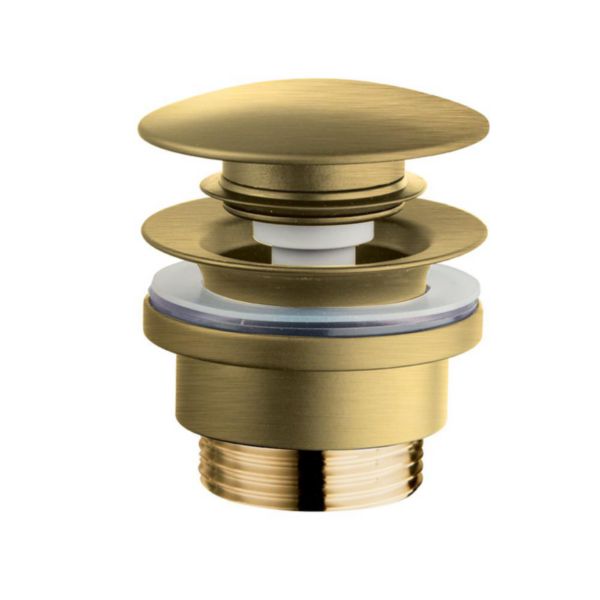 Bonde lavabo Up&down® laiton NF Or brossé 5-55 mm PVD Réf. UD42596P