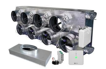 Pack Plenum Connecté Easyzone C25 Standard+VMC IB8 Fujitsu 8x200 04L+Plenum Connecté reprise 3xC250 réf : PPC25FUJST04L8