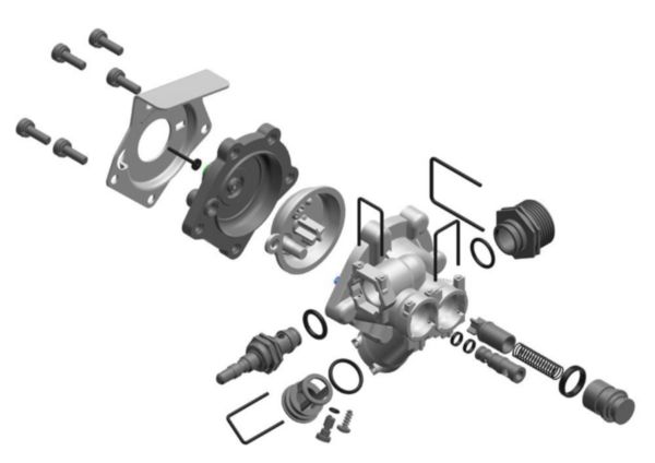Robinet d´eau ,membrane ovale, noir réf : 8738728064