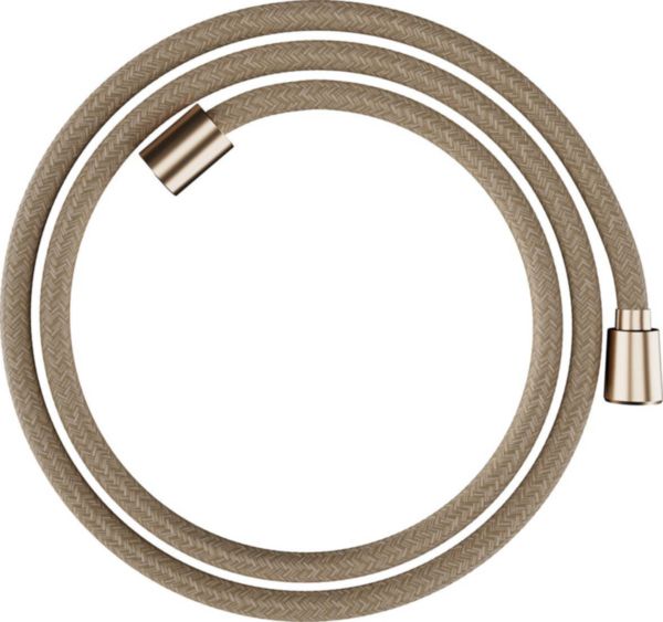 Flexible de douche Designflex textile 1,60 m, Bronze brossé réf. 28260140