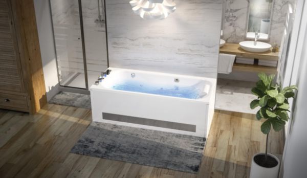 Baignoire Zumba 180 (180X80) / Système Silence Mix Color Tête À Droite réf : BZUM180BDSMC5