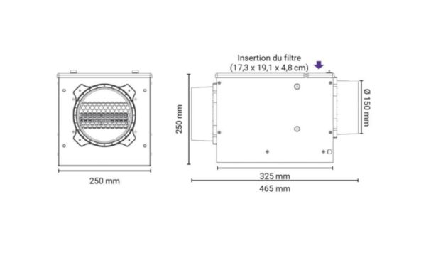 Caisson VMI Cube visionr Réf. 301.0013